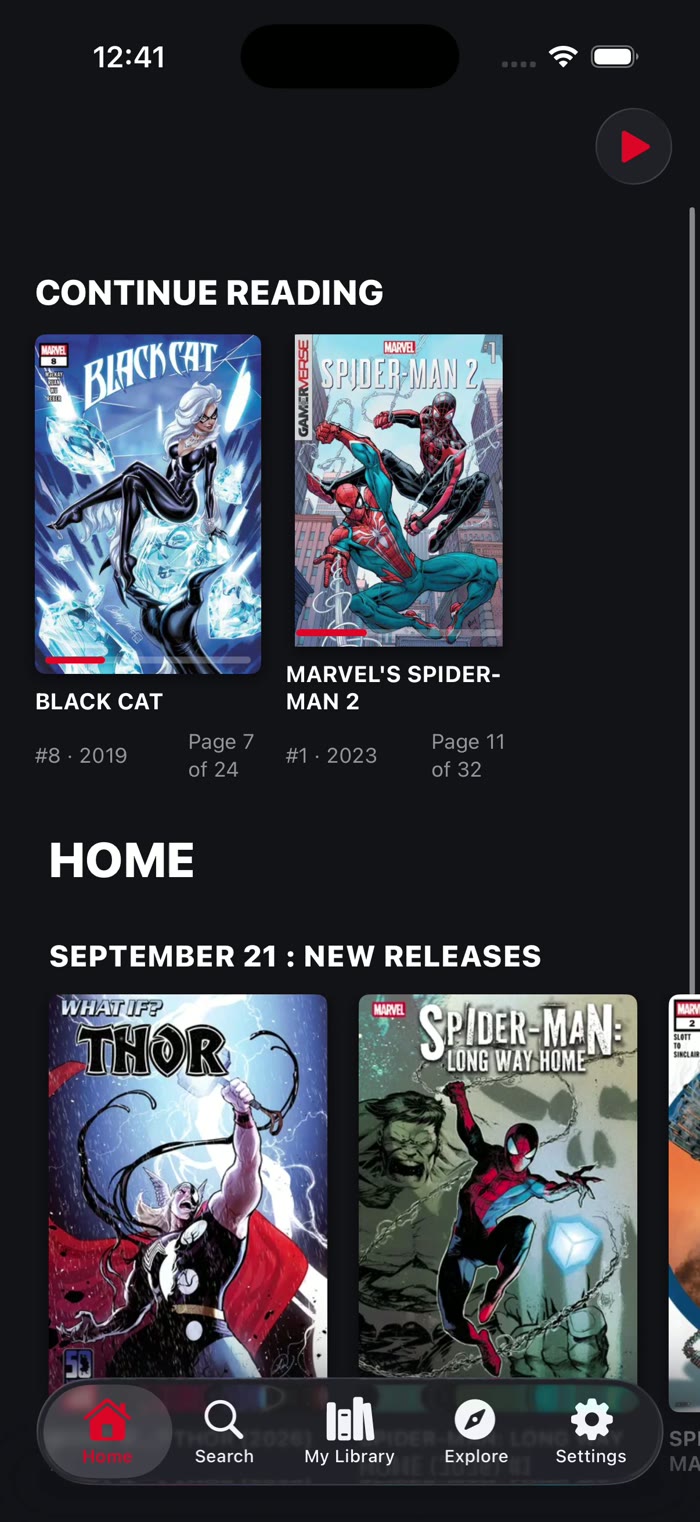 Prowl on iPhone showing Continue Reading